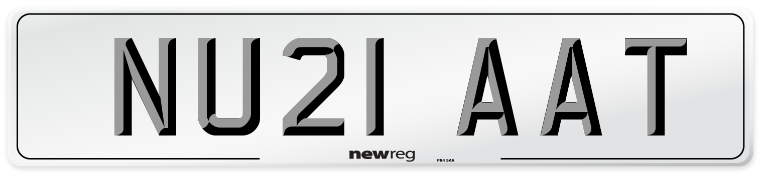 NU21 AAT Number Plate from New Reg